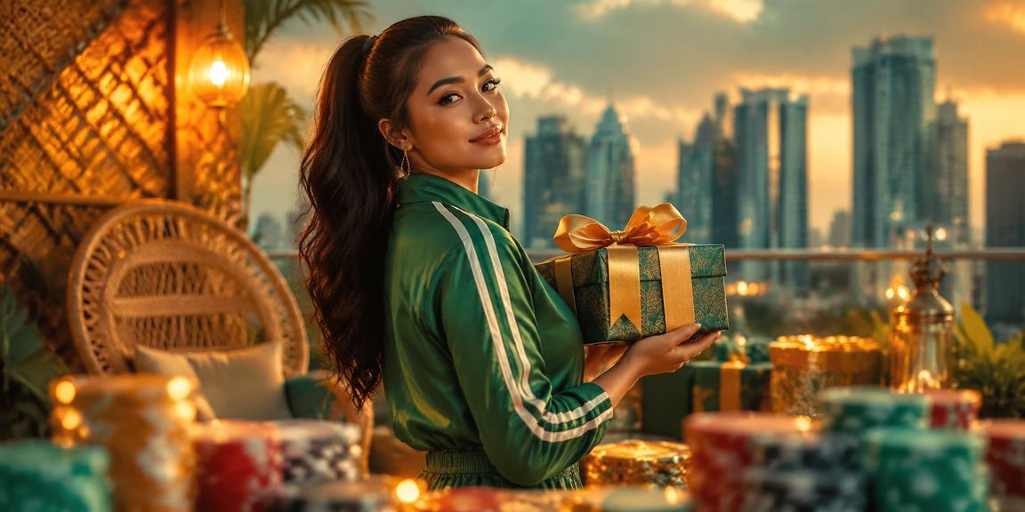 Seseorang menikmati pengalaman bermain casino online dengan tampilan modern di Vietnam